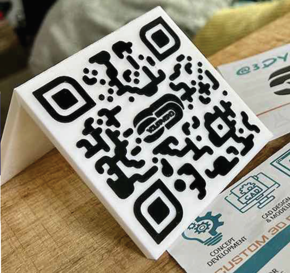 3D QR CODE TABLE TENTS